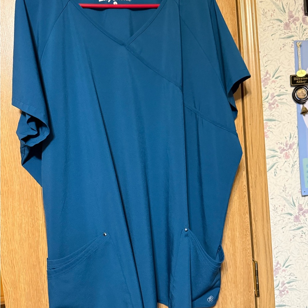 Caribbean Blue Scrub Set